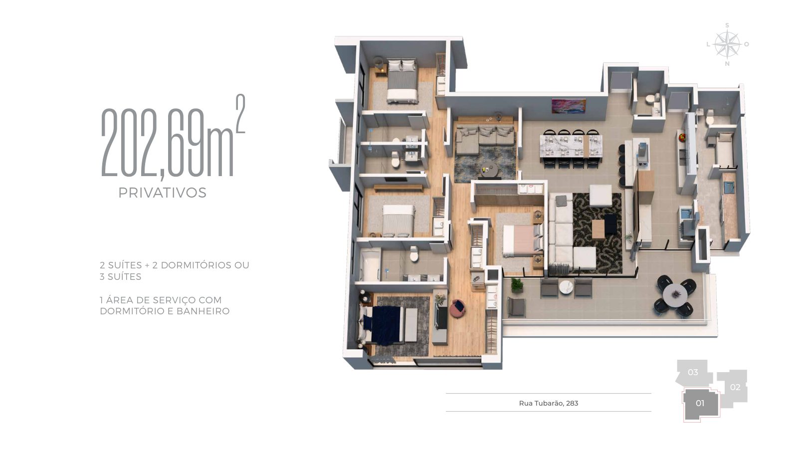 Planta — 202 m²